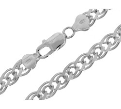 Srebrny łańcuszek 55 cm, Biżuteria srebrna pr 0.925