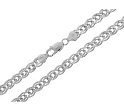 Srebrny łańcuszek 55 cm, Biżuteria srebrna pr 0.925