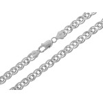 Srebrny łańcuszek 55 cm, Biżuteria srebrna pr 0.925