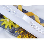 Srebrna bransoleta pancerka z blaszka pod grawer