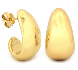 Duże srebrne kolczyki pozłacane