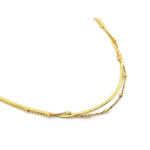 Srebrny naszyjnik pozłacany z regulacją