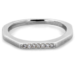 Srebrny pierścionek nowoczesny, minimalistyczny