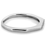 Srebrny pierścionek nowoczesny, minimalistyczny