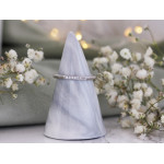 Srebrny pierścionek nowoczesny, minimalistyczny