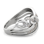 Srebrny pierścionek z cyrkoniami