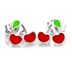 kolczyki srebro na sztyfcie bez cyrkonii