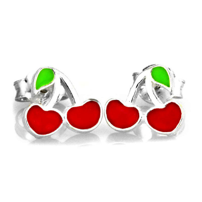 kolczyki srebro na sztyfcie bez cyrkonii