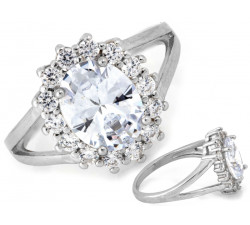 Srebrny pierścionek markiza 12 rozmiar 0.925