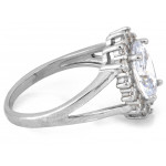 Srebrny pierścionek markiza 12 rozmiar 0.925