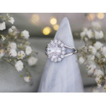 Srebrny pierścionek markiza 12 rozmiar 0.925