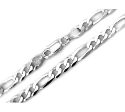 Srebrny łańcuszek męski 60 cm Figaro