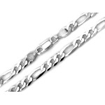 Srebrny łańcuszek męski 60 cm Figaro