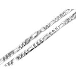 Srebrny łańcuszek męski 60 cm Figaro