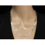 Srebrny łańcuszek męski 60 cm Figaro