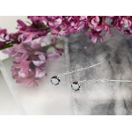 Srebrne kolczyki z łańcuszkami
