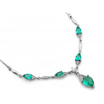 Srebrny komplet z cyrkoniami