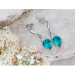 Srebrny komplet z cyrkoniami