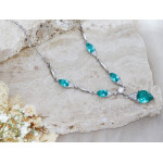 Srebrny komplet z cyrkoniami