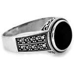 Srebrny pierścionek z markazytami 925