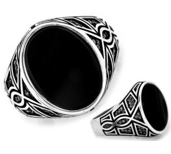 Elegancki srebrny pierścionek w rozmiarze 22-25