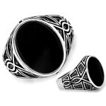 Elegancki srebrny pierścionek w rozmiarze 22-25