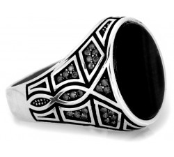 Elegancki srebrny pierścionek w rozmiarze 22-25