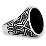 Elegancki srebrny pierścionek w rozmiarze 22-25