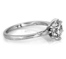 Srebrny pierścionek z cyrkoniami - Solitare