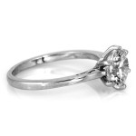 Srebrny pierścionek z cyrkoniami - Solitare