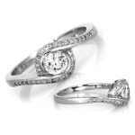 Srebrny pierścionek z cyrkoniami