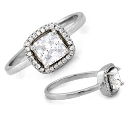 Srebrny pierścionek markiza