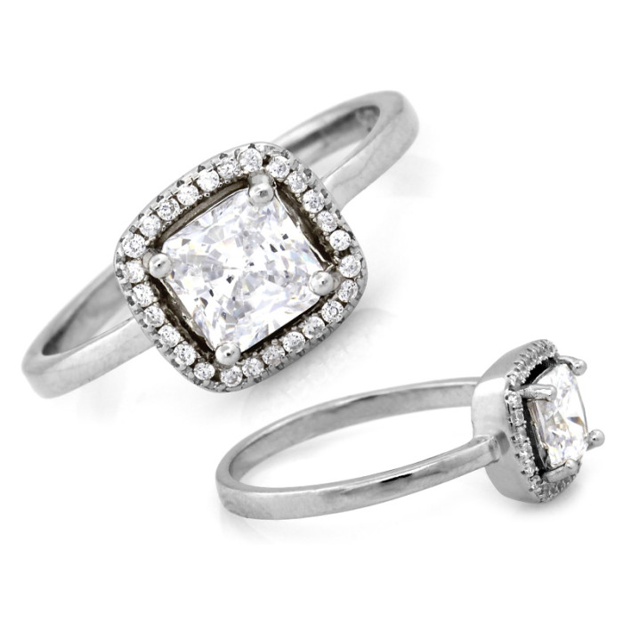 Srebrny pierścionek markiza