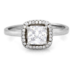 Srebrny pierścionek markiza