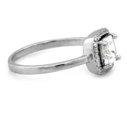 Srebrny pierścionek markiza