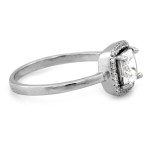 Srebrny pierścionek markiza