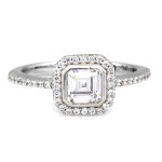 Pierścionek srebrny z cyrkoniami markiza