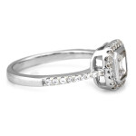 Pierścionek srebrny z cyrkoniami markiza