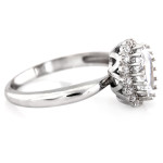 Srebrny pierścionek markiza z cyrkoniami