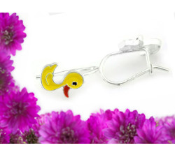 kolczyki z biglem srebro 925 kaczuszki