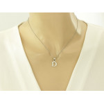 Zawieszka srebrna litera D