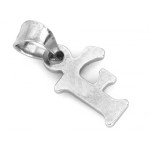 Zawieszka srebrna z literką F