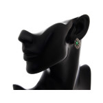 Zestaw srebrnych kolczyków i zawieszki z markazytami