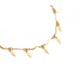 Naszyjnik srebrny pozłacany z zawieszkami