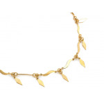 Naszyjnik srebrny pozłacany z zawieszkami