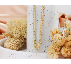 Elegancki srebrny łańcuszek o długości 45/50 cm