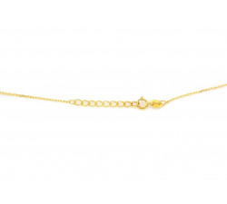 Naszyjnik srebrny pozłacany z czarnymi kamieniami