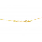 Pozłacany srebrny naszyjnik z zielonymi kamieniami