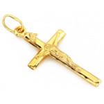 Srebrny krzyżyk zawieszka wisiorek z pasyjką
