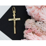 Srebrny krzyżyk zawieszka wisiorek z pasyjką